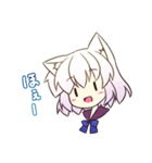 白黒猫耳っ娘スタンプ（個別スタンプ：30）