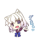白黒猫耳っ娘スタンプ（個別スタンプ：31）