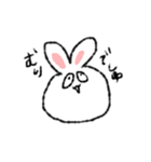 まんまるうさちゃん使えるスタンプ（個別スタンプ：28）