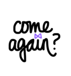 girl with purple bow（個別スタンプ：1）
