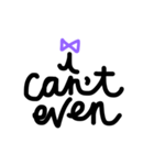 girl with purple bow（個別スタンプ：8）