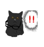 黒猫のアニメーションスタンプ（個別スタンプ：9）
