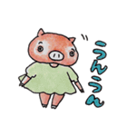 ふぁっと＆とんちゃんず（個別スタンプ：3）