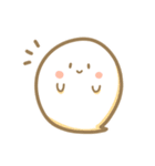 しろもちちゃんのあいさつスタンプ（個別スタンプ：1）