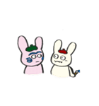 アートうさぎ一家の日常スタンプ（個別スタンプ：19）