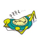 寝坊する目覚まし時計（個別スタンプ：21）