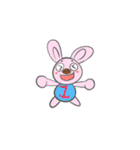 87 rabbit love brain - super dynamic（個別スタンプ：1）