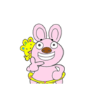 87 rabbit love brain - super dynamic（個別スタンプ：8）