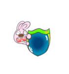 87 rabbit love brain - super dynamic（個別スタンプ：24）