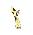 キリンちゃんとウシツツキ（個別スタンプ：6）
