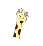 キリンちゃんとウシツツキ（個別スタンプ：7）