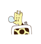 キリンちゃんとウシツツキ（個別スタンプ：9）