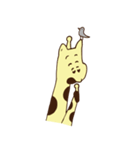 キリンちゃんとウシツツキ（個別スタンプ：19）