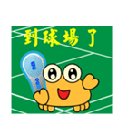 QQ crab life two Badminton（個別スタンプ：2）