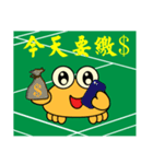 QQ crab life two Badminton（個別スタンプ：19）