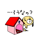 かわいい、たれ耳犬「パックー」の心の声（個別スタンプ：22）