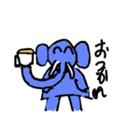 Lion and elephant（個別スタンプ：27）