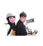 Fat boy＆cute girl（個別スタンプ：4）