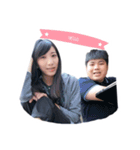 Fat boy＆cute girl（個別スタンプ：7）