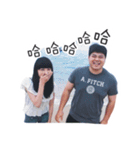 Fat boy＆cute girl（個別スタンプ：9）