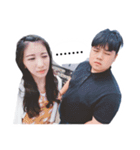 Fat boy＆cute girl（個別スタンプ：12）