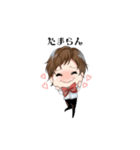 壁と友達！スタイル（個別スタンプ：2）