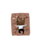 壁と友達！スタイル（個別スタンプ：7）