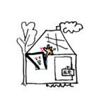 ママは四角顔（個別スタンプ：5）