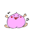 ピンクのももちゃんスタンプ（個別スタンプ：3）