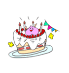 ピンクのももちゃんスタンプ（個別スタンプ：12）
