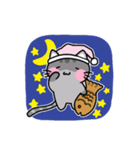 The lazy cattttt（個別スタンプ：3）