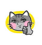 The lazy cattttt（個別スタンプ：7）