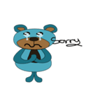 Bear Bear Blue（個別スタンプ：3）