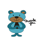 Bear Bear Blue（個別スタンプ：4）