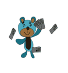 Bear Bear Blue（個別スタンプ：10）