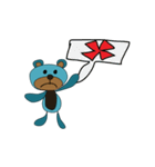 Bear Bear Blue（個別スタンプ：22）