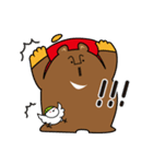 山びとの冬に使えるスタンプ（クマ）（個別スタンプ：24）