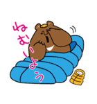 山びとの冬に使えるスタンプ（クマ）（個別スタンプ：28）