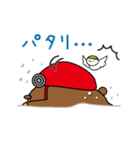 山びとの冬に使えるスタンプ（クマ）（個別スタンプ：30）