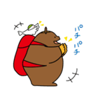山びとの冬に使えるスタンプ（クマ）（個別スタンプ：32）