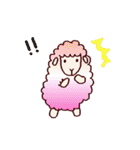 手描きの羊(グラデーション)（個別スタンプ：24）