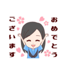 制服女子の日常会話（個別スタンプ：35）