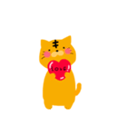 黒猫と茶猫だよ（個別スタンプ：1）