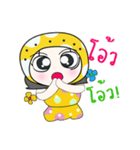 Hello！！ My name Leena.！！（個別スタンプ：4）