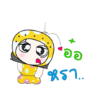 Hello！！ My name Leena.！！（個別スタンプ：9）