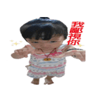 Happy apple girl（個別スタンプ：17）