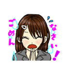 日常的挨拶☆女の子（個別スタンプ：3）