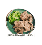 今日のご飯はこちらになります。（個別スタンプ：5）
