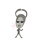 キモカワ黒ウサ（個別スタンプ：4）