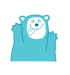 bear AQUA（個別スタンプ：10）